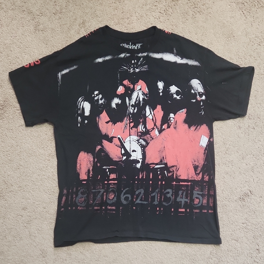 Slipknot Here Comes the Pain 25th Anniversary Tour Graphic T-Shirt Sz Large